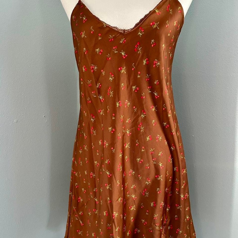 Wild Fable Brown Floral Slip Dress